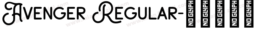 Avenger Regular字体转换